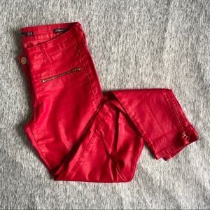 ZARA Coated Skinny Pants